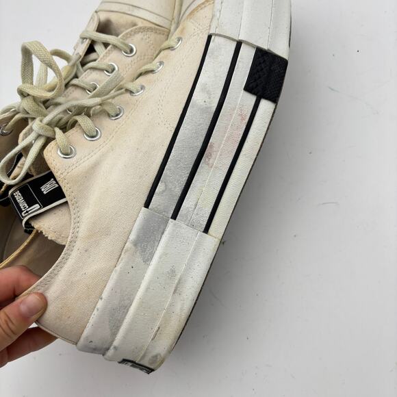 Converse DRKSHDW DBL DRKSTAR Ox Rick Owens Platform Shoes Men's 11 - Picture 12 of 16